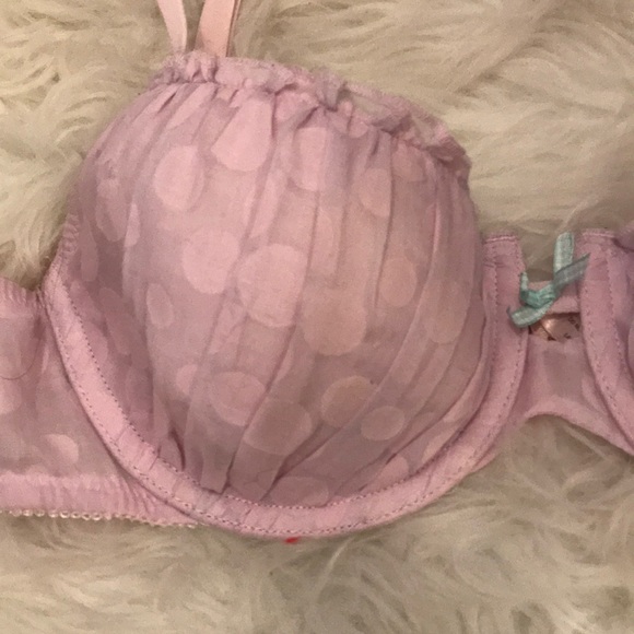 Victoria’s Secret pink polka dot bra size 34C - Picture 2 of 8